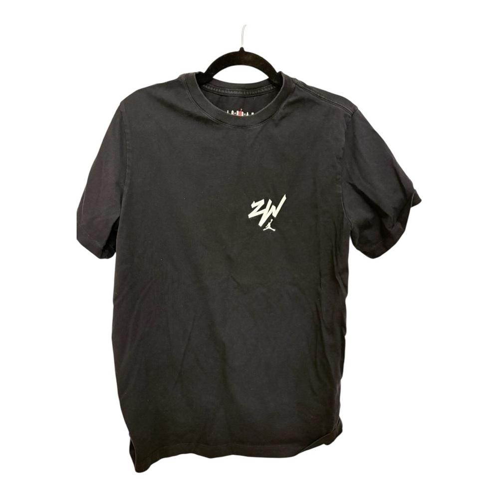 Jordan Zion Williamson ZW Logo NBA Tee | Black Basketball Graphic Shirt Medium